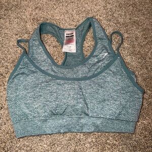 Gymshark Women's Heathered Green Sports Bra